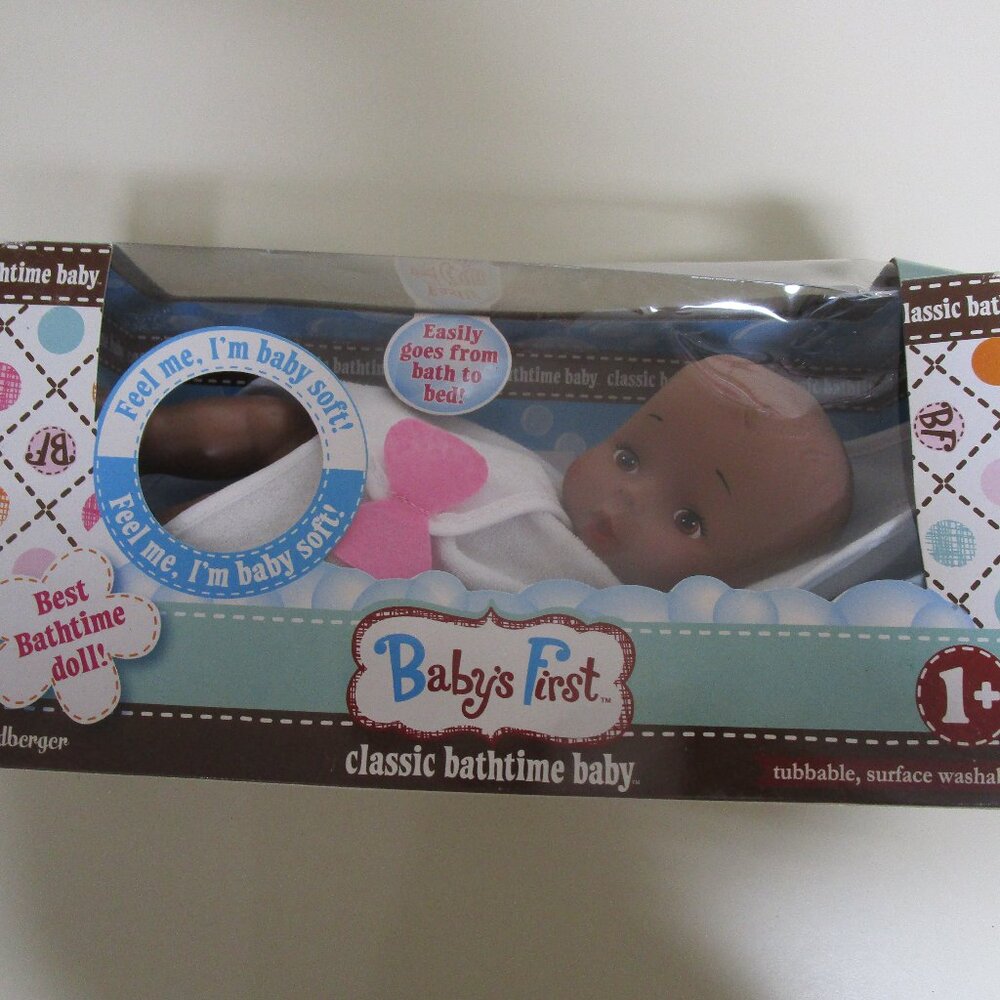 Goldberger Baby S First 11' Bathtime Classic Softina Baby Doll with White Towel